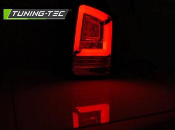 Voll LED Lightbar Rückleuchten passend für VW T6 Bj. 15-19 Smoke (Flügeltüren / Halogen)