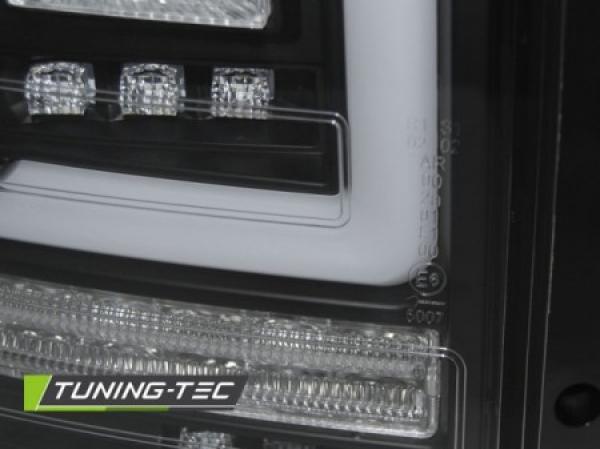 Voll LED Lightbar Rückleuchten passend für VW T5 Bj. 03-09 Schwarz dynamischer Blinker