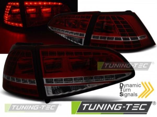 LED Rückleuchten passend für VW Golf 7 (VII) Limo Bj.12-17 Rot/Smoke dynamischer Blinker