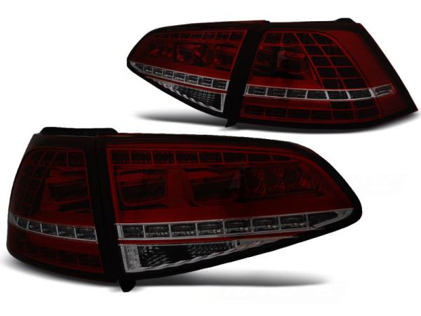 LED Rückleuchten passend für VW Golf 7 (VII) Limo Bj.12-17 Rot/Smoke dynamischer Blinker