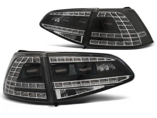 LED Rückleuchten passend für VW Golf 7 (VII) Limo Bj. 12-17 Schwarz dynamischer Blinker
