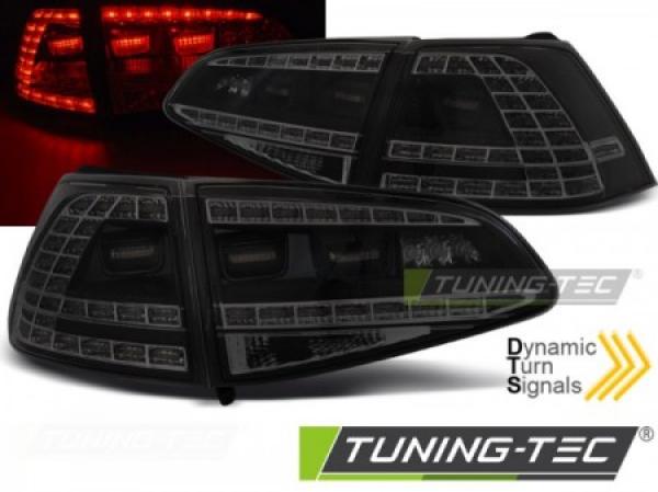 LED Rückleuchten passend für VW Golf 7 (VII) Limo 12-17 Schwarz Smoke dynamische Blinker