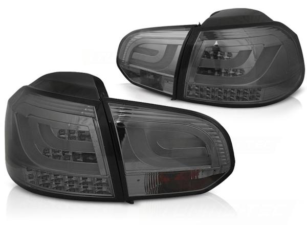 LED Lightbar Rückleuchten passend für VW Golf 6 (VI) Bj. 08-12 Smoke