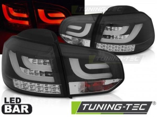 LED Lightbar Rückleuchten passend für VW Golf 6 (VI) Bj. 08-12 Schwarz