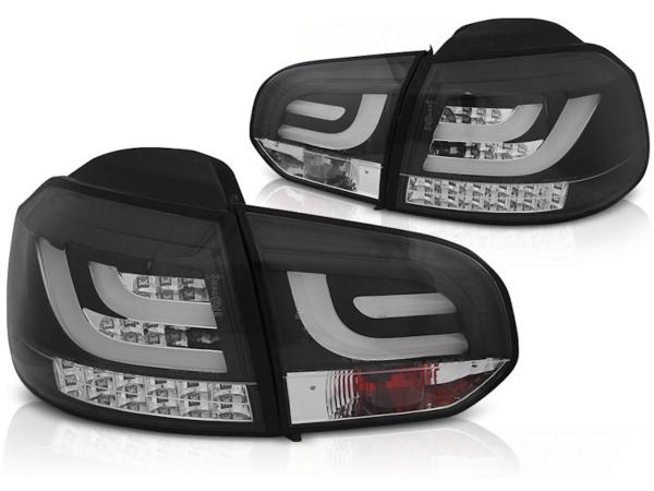 LED Lightbar Rückleuchten passend für VW Golf 6 (VI) Bj. 08-12 Schwarz