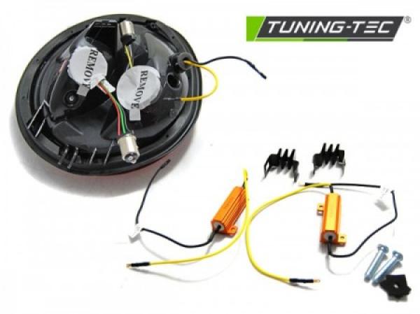 LED Lightbar Rückleuchten passend für VW New Beetle Bj. 98-05 Smoke dynamischer Blinker