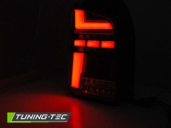 Voll LED Lightbar Rückleuchten passend für VW T6 15-19 Rot/Smoke (Heckklappe / Halogen)