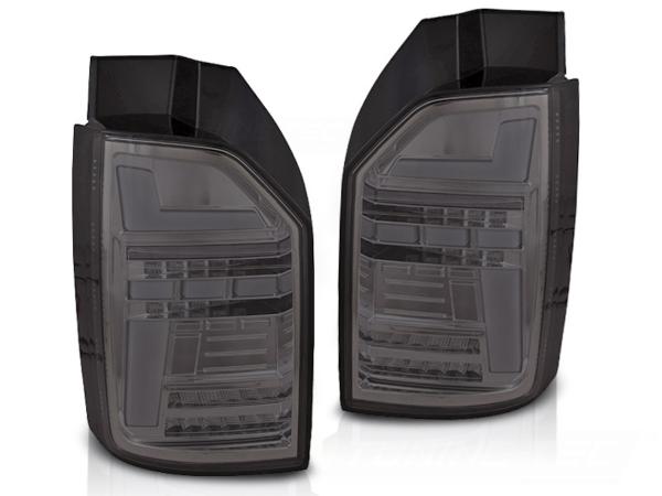 Voll LED Lightbar Rückleuchten passend für VW T6 Bj. 15-19 Smoke (Heckklappe / Halogen)