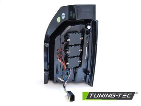Voll LED Lightbar Rückleuchten passend für VW T6 15- T6.1 19- Schwarz Heckklappe / LED