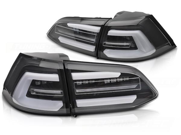 Voll LED Lightbar Rückleuchten passend für VW Golf 7  Variant Facelift 17-20 Schwarz