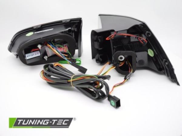 Voll LED Lightbar Rückleuchten passend für VW Golf 7 Variant 13-17 Schwarz rote Lightbar