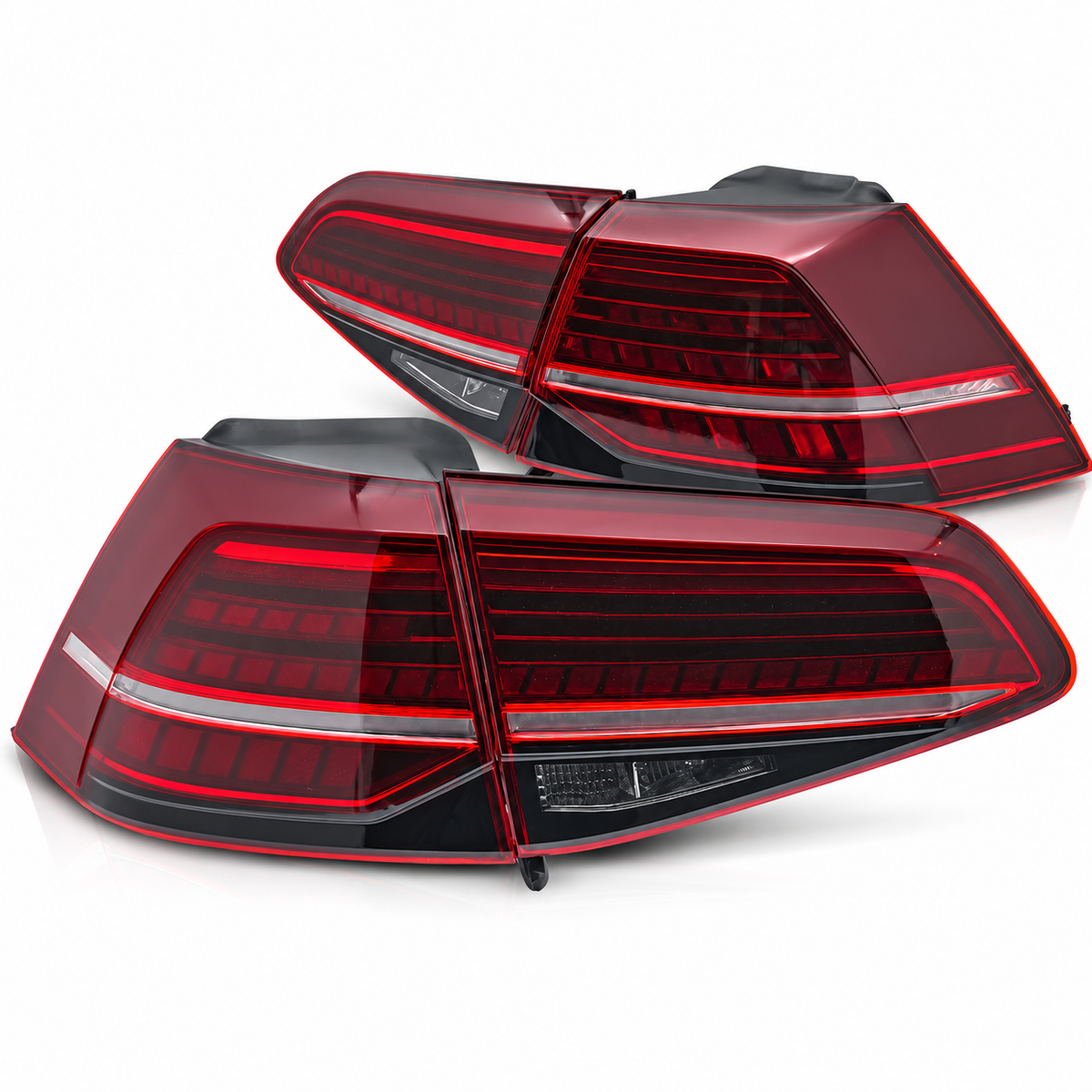 LED Rückleuchten passend für VW Golf 7 2013–2019 Rot dynamisch