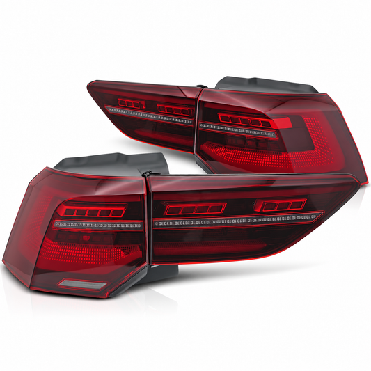 LED Rückleuchten passend für VW Golf VIII 2019–2024 Rot dynamisch