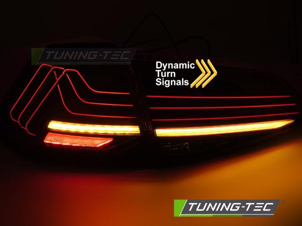 LaserLINE VOLL LED Rückleuchten Set passend für VW Golf 7 (VII) 13-19 kirschrot mit dyamischen Blinker