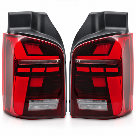 LED Rückleuchten passend für VW T5 04.03-09 / 2010–2015 Rot dynamisch