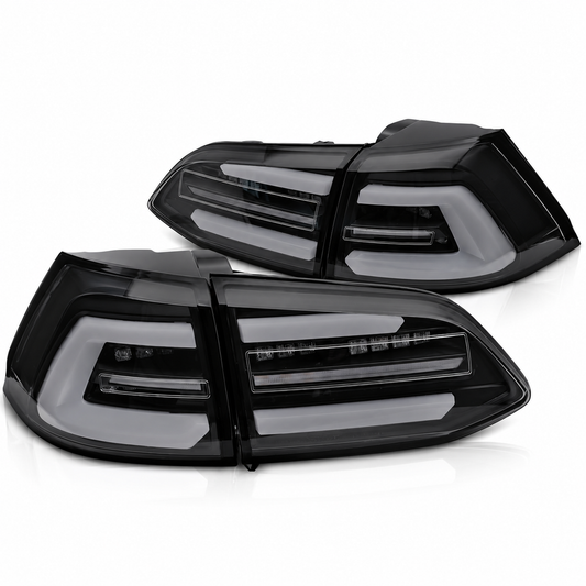 LED Rückleuchten passend für VW Golf 7 2013–2017 SW Schwarz/Smoke dynamisch