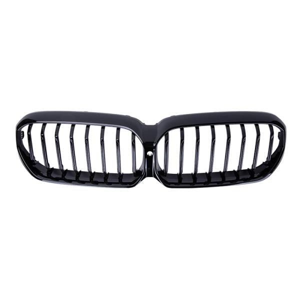 Passend für BMW 5ER G30 G31 LCI SPORT KÜHLERGRILL GLANZ SCHWARZ EINRIPPE