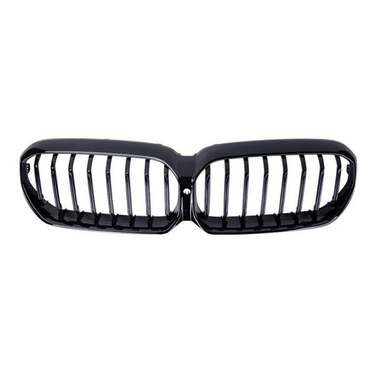 Passend für BMW 5ER G30 G31 LCI SPORT KÜHLERGRILL GLANZ SCHWARZ EINRIPPE