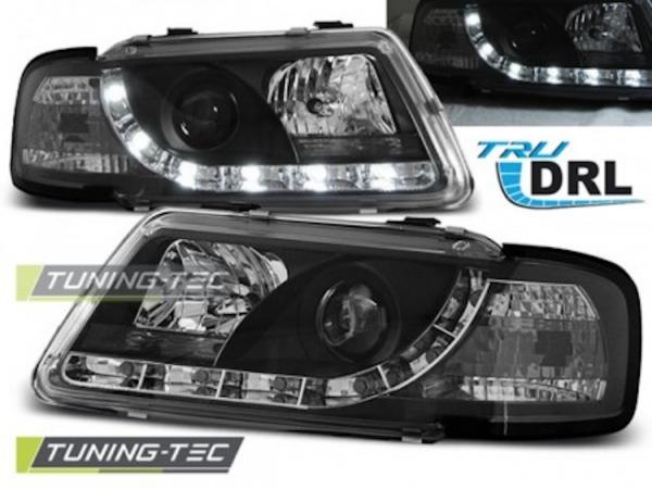 Scheinwerfer DRL LED Tagfahrlicht passend für Audi A3 8L Bj. 96-00 Schwarz
