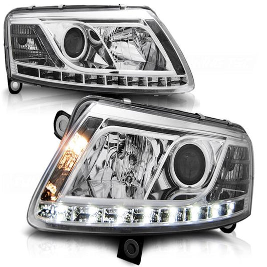 Scheinwerfer DRL LED Tagfahrlicht passend für Audi A6 C6 4F Bj. 04-08 Chrom