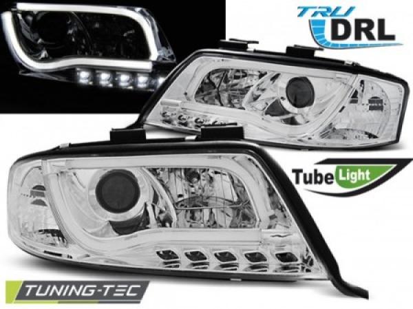Scheinwerfer DRL LED Tagfahrlicht passend für Audi A6 C5 4B Bj. 01-04 Chrom LTI