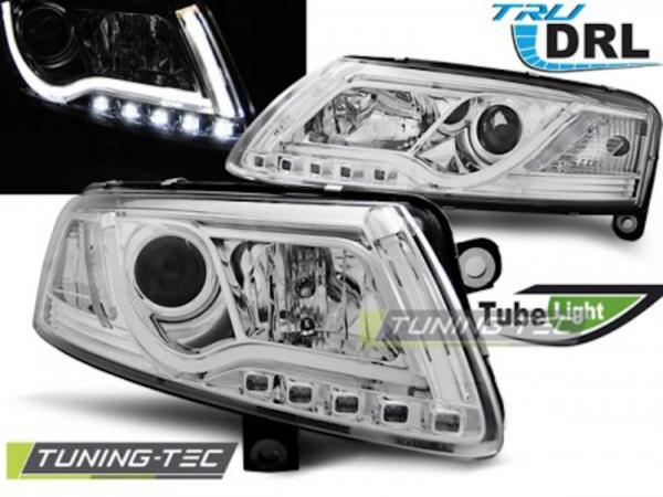 Scheinwerfer DRL LED Tagfahrlicht passend für Audi A6 C6 4F Bj. 04-08 Chrom LTI