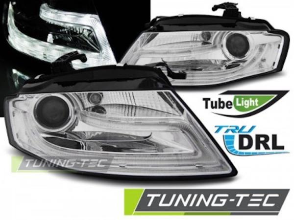 Scheinwerfer DRL LED Tagfahrlicht passend für Audi A4 B8 8K Bj. 08-11 Chrom LTI