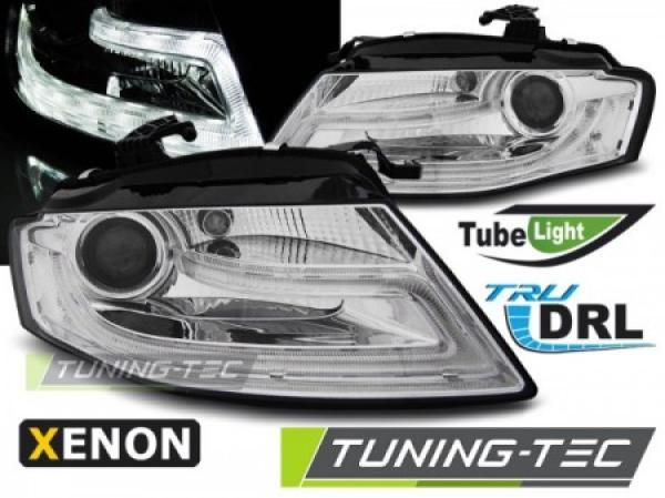 Xenon Scheinwerfer DRL LED Tagfahrlicht passend für Audi A4 B8 8K Bj. 08-11 Chrom LTI