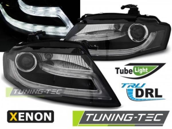 Xenon Scheinwerfer DRL LED Tagfahrlicht passend für Audi A4 B8 8K Bj. 08-11 Schwarz LTI
