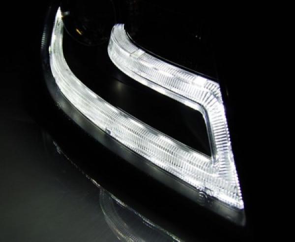 Xenon Scheinwerfer DRL LED Tagfahrlicht passend für Audi A4 B8 8K Bj. 08-11 Schwarz LTI