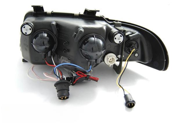 LED Angel Eyes Scheinwerfer passend für Audi A4 B5 94-98 chrom CCFL