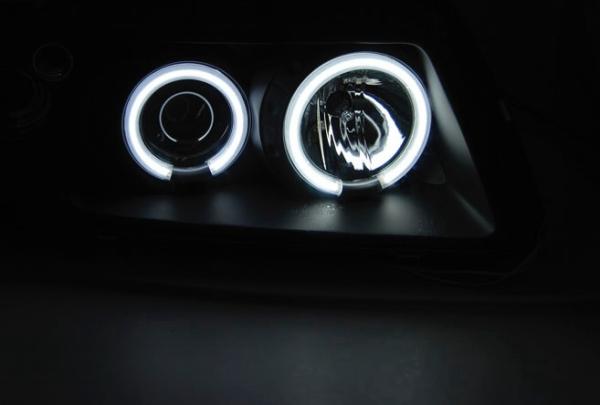 CCFL Angel Eyes Scheinwerfer passend für Audi A3 (8L) 96-00 schwarz