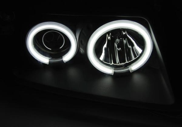 CCFL Angel Eyes Scheinwerfer passend für Audi A3 (8L) 96-00 schwarz