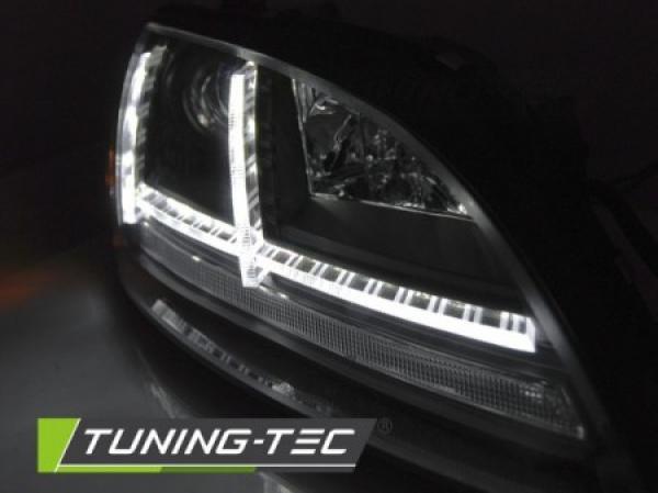 Scheinwerfer DRL LED Tagfahrlicht passend für Audi TT 8J Bj. 06-10 Schwarz