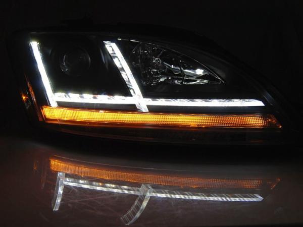XENON LED Tagfahrlicht Scheinwerfer passend für Audi TT 8J 06-10 schwarz