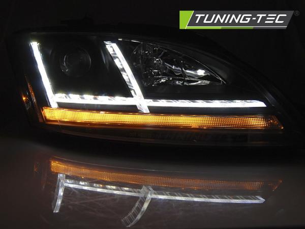 XENON LED Tagfahrlicht Scheinwerfer passend für Audi TT 8J 06-10 schwarz mit Kurvenlicht