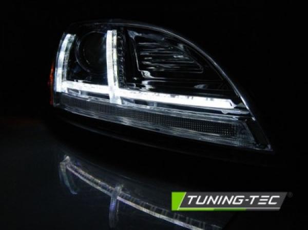 Xenon Scheinwerfer DRL LED Tagfahrlicht passend für Audi TT 8J Bj. 10-14 Chrom mit Kurvenlicht