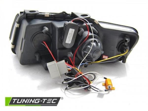 Scheinwerfer LED Tagfahrlicht Optik passend für Audi A4 B6 Cabrio 8H 02-06 Chrom