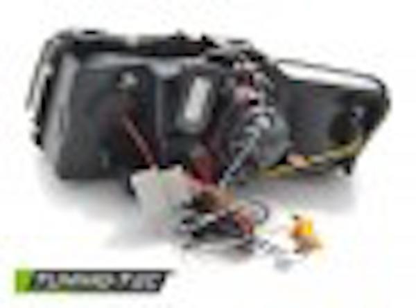 Scheinwerfer LED Tagfahrlicht Optik passend für Audi A4 B6 Cabrio 8H 02-06 Schwarz