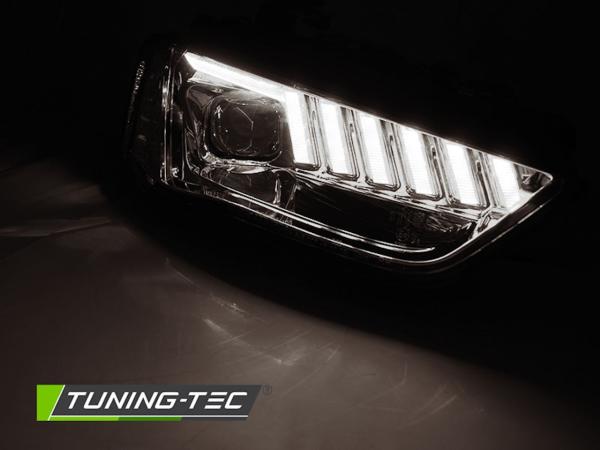 XENON LED Tagfahrlicht Scheinwerfer passend für Audi A4 B8 12-15 chrom dynamisch
