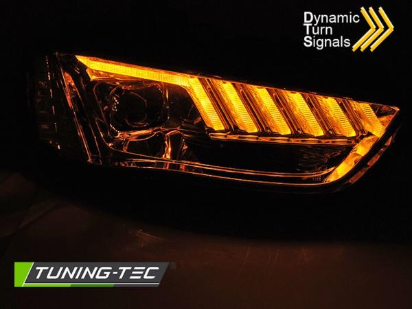 XENON LED Tagfahrlicht Scheinwerfer passend für Audi A4 B8 12-15 chrom dynamisch