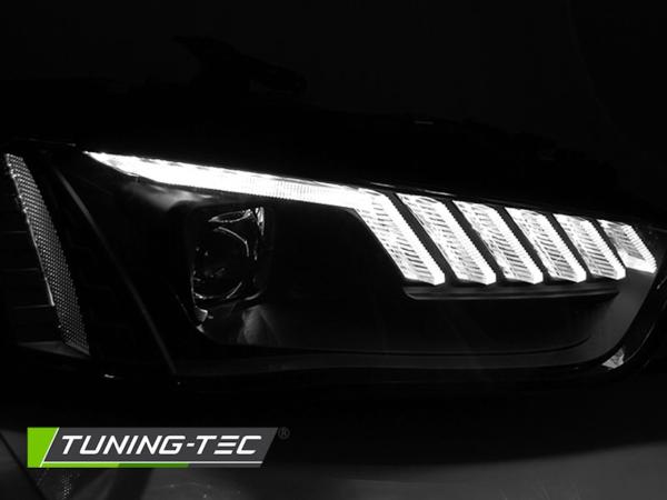 XENON LED Tagfahrlicht Scheinwerfer passend für Audi A4 8K B8 12-15 schwarz dynamisch