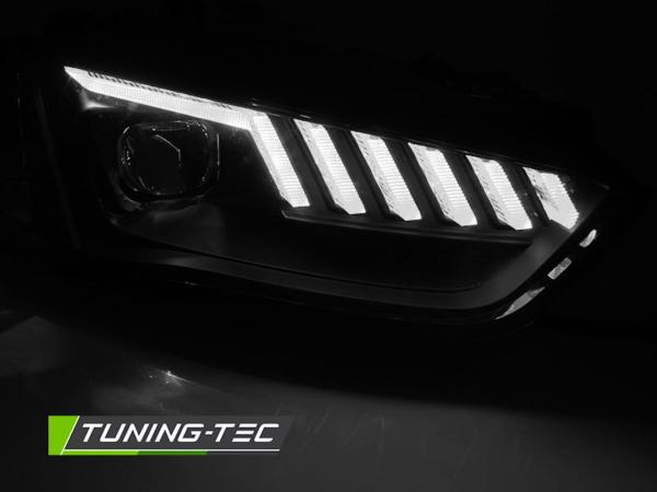 Design LED Tagfahrlicht Scheinwerfer passend für Audi A4 B8 12-15 schwarz dynamisch