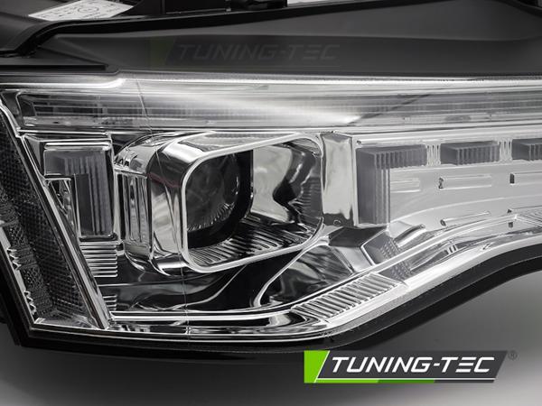 Voll LED Scheinwerfer Tagfahrlicht passend für Audi A5 8T 8F Facelift Bj. 11-16 Chrom