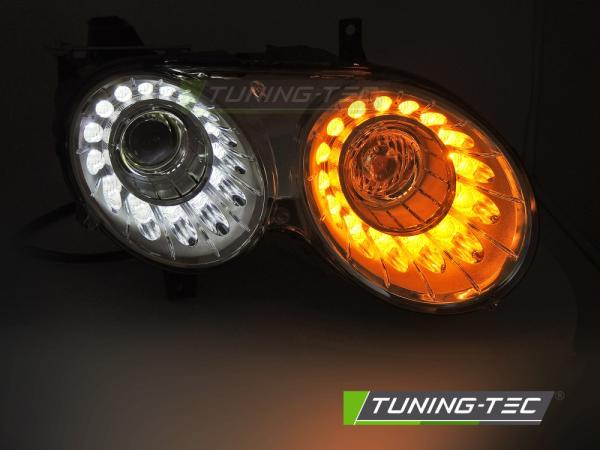 Xenon Tagfahrlicht Scheinwerfer Set passend für Bentley Continental GT 03-08 mit LED Blinker chrom