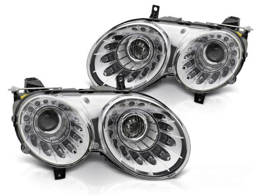 Xenon Tagfahrlicht Scheinwerfer Set passend für Bentley Continental GT 03-08 mit LED Blinker chrom