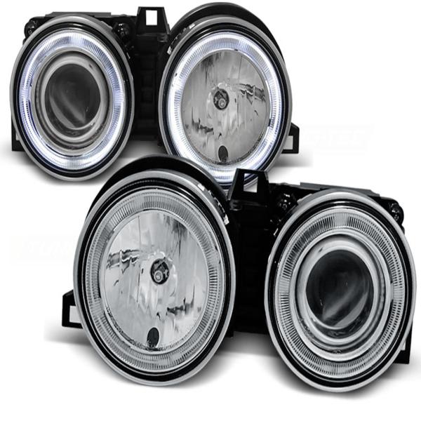 Scheinwerfer CCFL Angel Eyes passend für BMW 3er E30 Bj. 82-94 Chrom