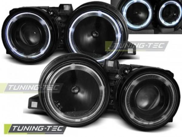Scheinwerfer CCFL Angel Eyes passend für BMW 3er E30 Bj. 82-94 Schwarz