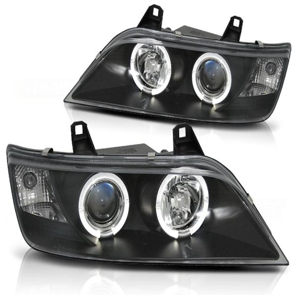 Scheinwerfer Angel Eyes passend für BMW Z3 Bj. 96-02 Schwarz
