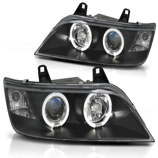 Scheinwerfer Angel Eyes passend für BMW Z3 Bj. 96-02 Schwarz